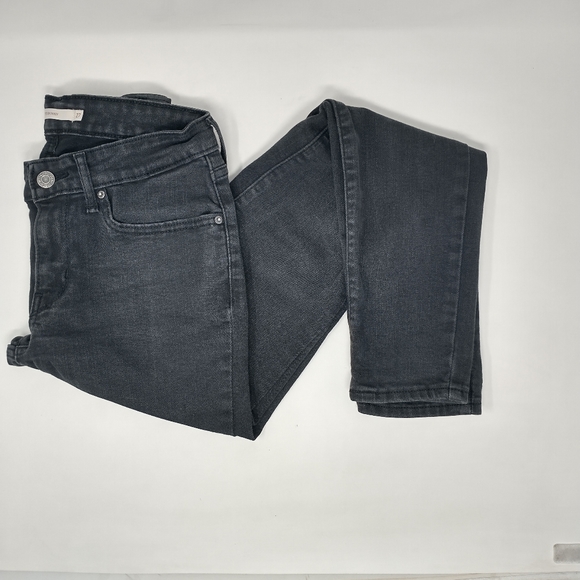 Levi's 711 Skinny Black Fade Stretch Jeans Women's Size 27